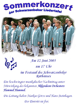 Plakat Sommerkonzert 2005