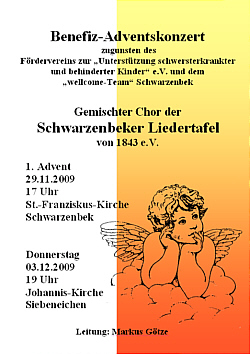 Plakat Adventskonzert 2009