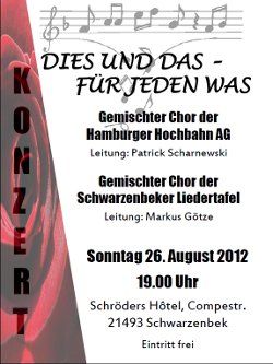Plakat Sommerkonzert 2012