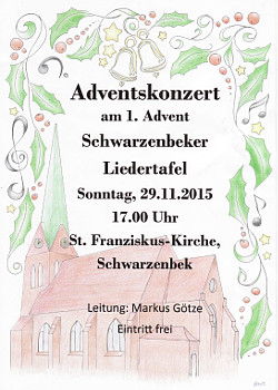 Plakat Adventskonzert 2015