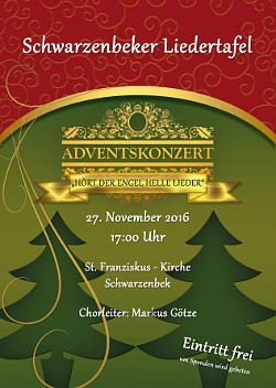 Plakat Adventskonzert 2016